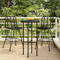 Bancos de Cozinha 2 pcs Rattan PE e Aço 45x56x103,5 cm