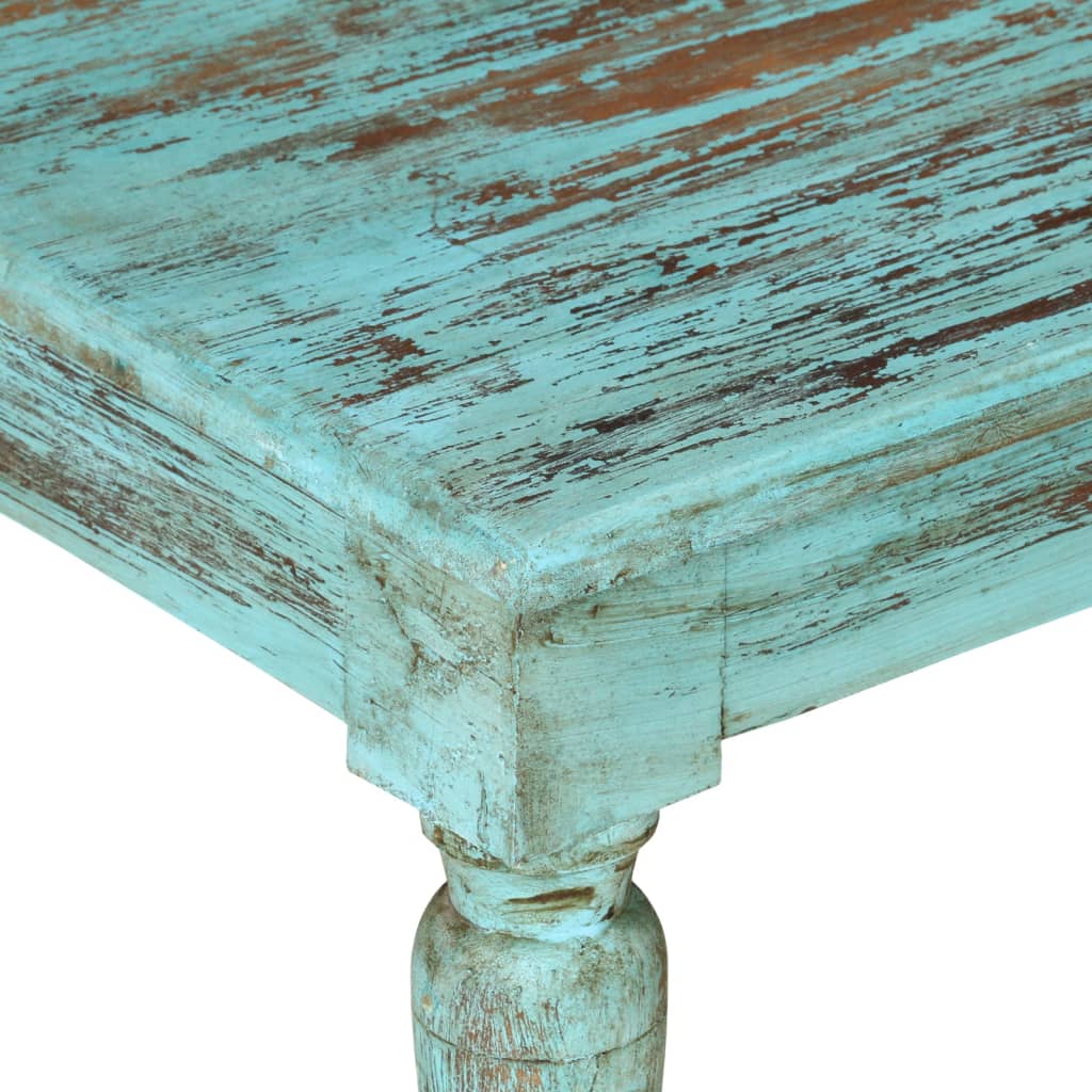 Mesa de centro de madera maciza reciclada 110x50x34 cm