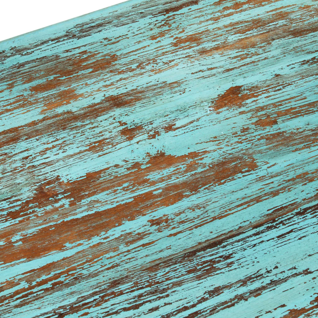 Mesa de centro de madera maciza reciclada 110x50x34 cm