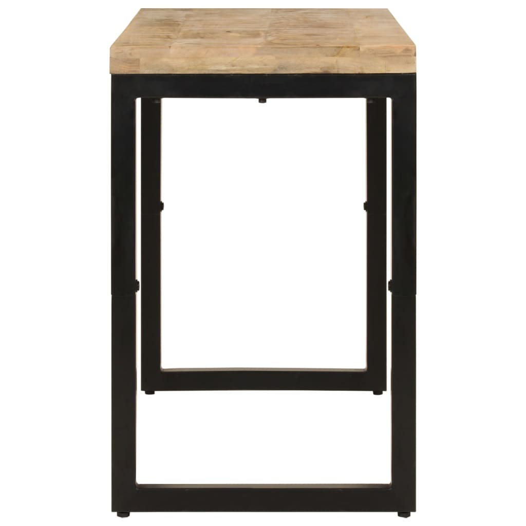 Mesa de comedor madera maciza de mango 110x50x76 cm