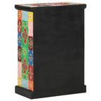 Aparador pintado a mano puertas madera maciza mango 53x30x75 cm