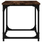Mesa auxiliar madera contrachapada roble ahumado 40x40x40 cm