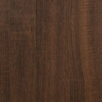 Mesa auxiliar de madera contrachapada marrón roble 40x40x40 cm