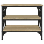 Mesa auxiliar madera contrachapada roble Sonoma 55x38x45 cm