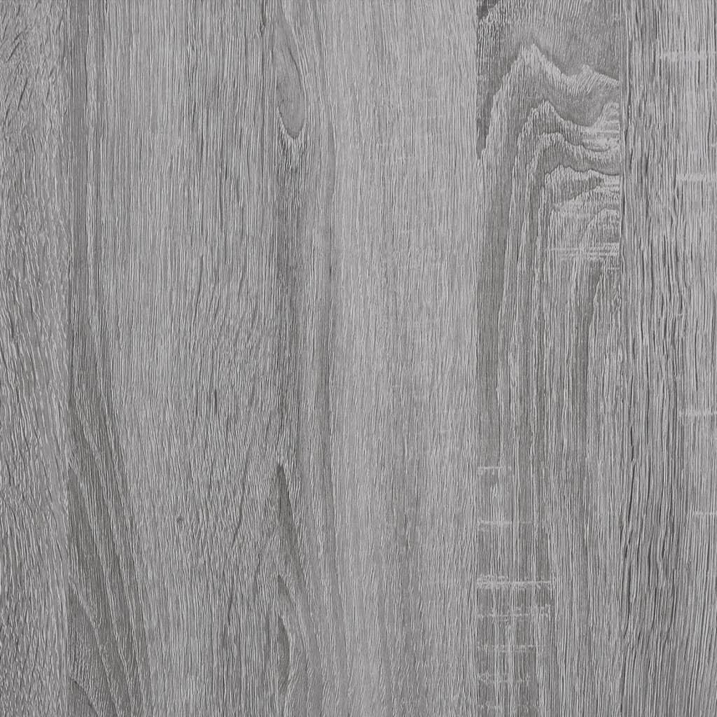 Mesa auxiliar madera contrachapada gris Sonoma 55x38x45 cm