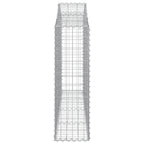 Cestas de gaviones 10 uds forma arco hierro 200x30x100/120 cm