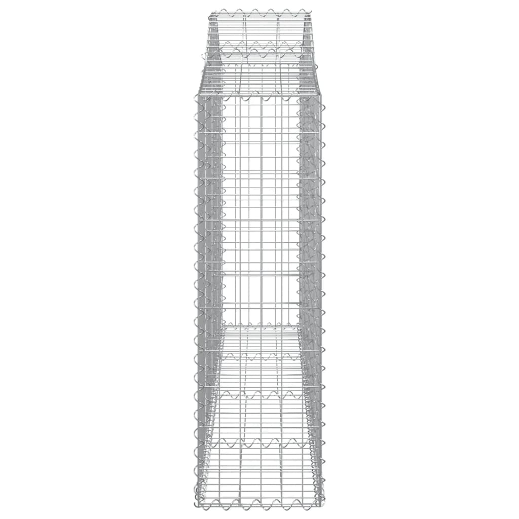 Cestas de gaviones 10 uds forma arco hierro 200x30x100/120 cm