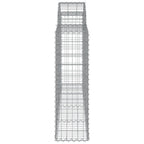 Cestas de gaviones 10 uds forma arco hierro 200x30x100/120 cm