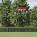 Mástil y bandera de Alemania aluminio 5,5 m
