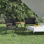 Cadeiras de campismo 2 unid. tecido Oxford bege 54x43x59 cm