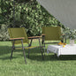 Cadeiras de campismo 2 unid. tecido Oxford bege 54x43x59 cm