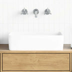 Lavabo 40x30x13 cm cerámica negro