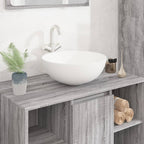 Lavabo redondo cerámica blanco 44x17 cm