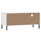 Mueble de TV con patas de metal OSLO madera maciza pino blanco