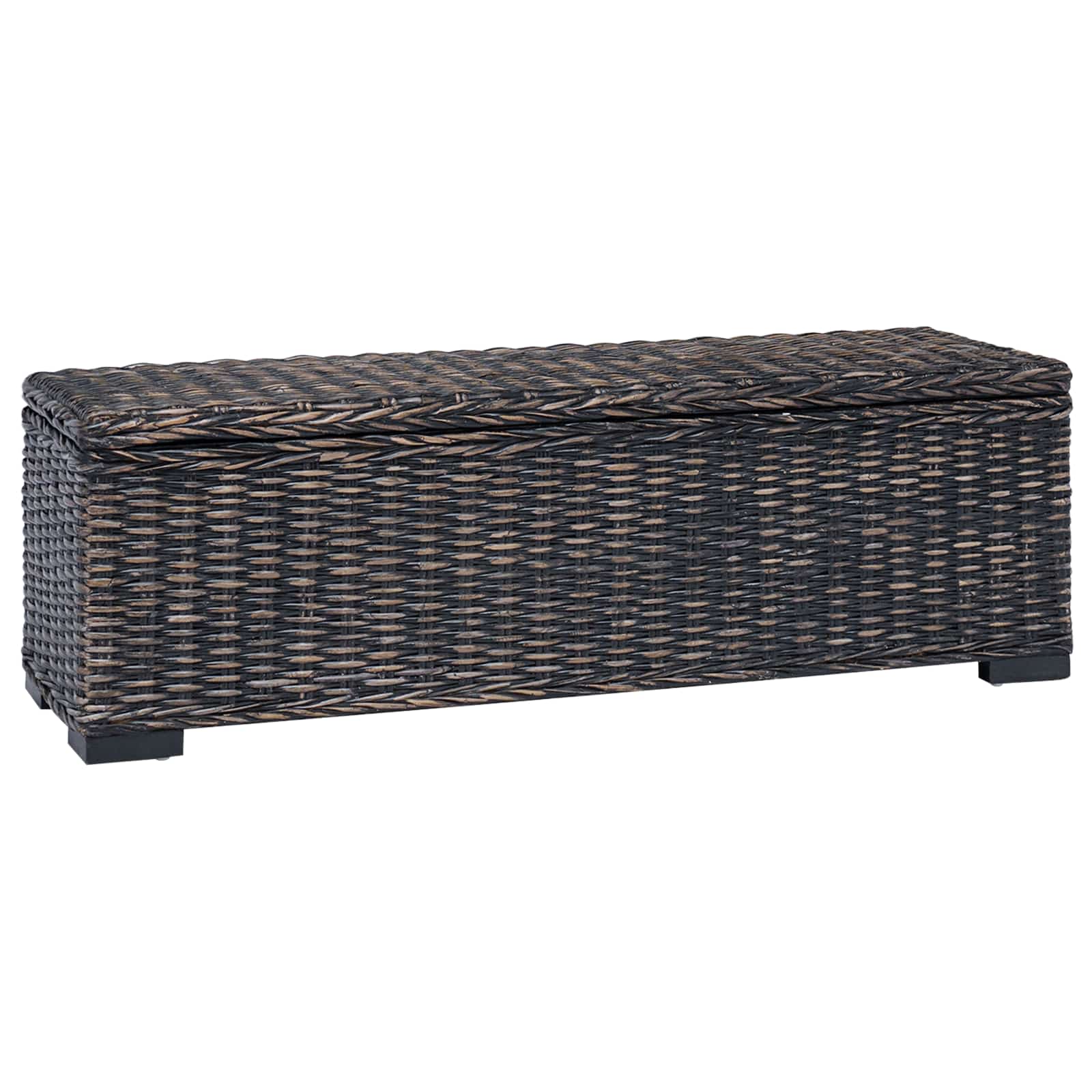 Caja de Almacenamiento Negro 110 x 35 x 45 cm