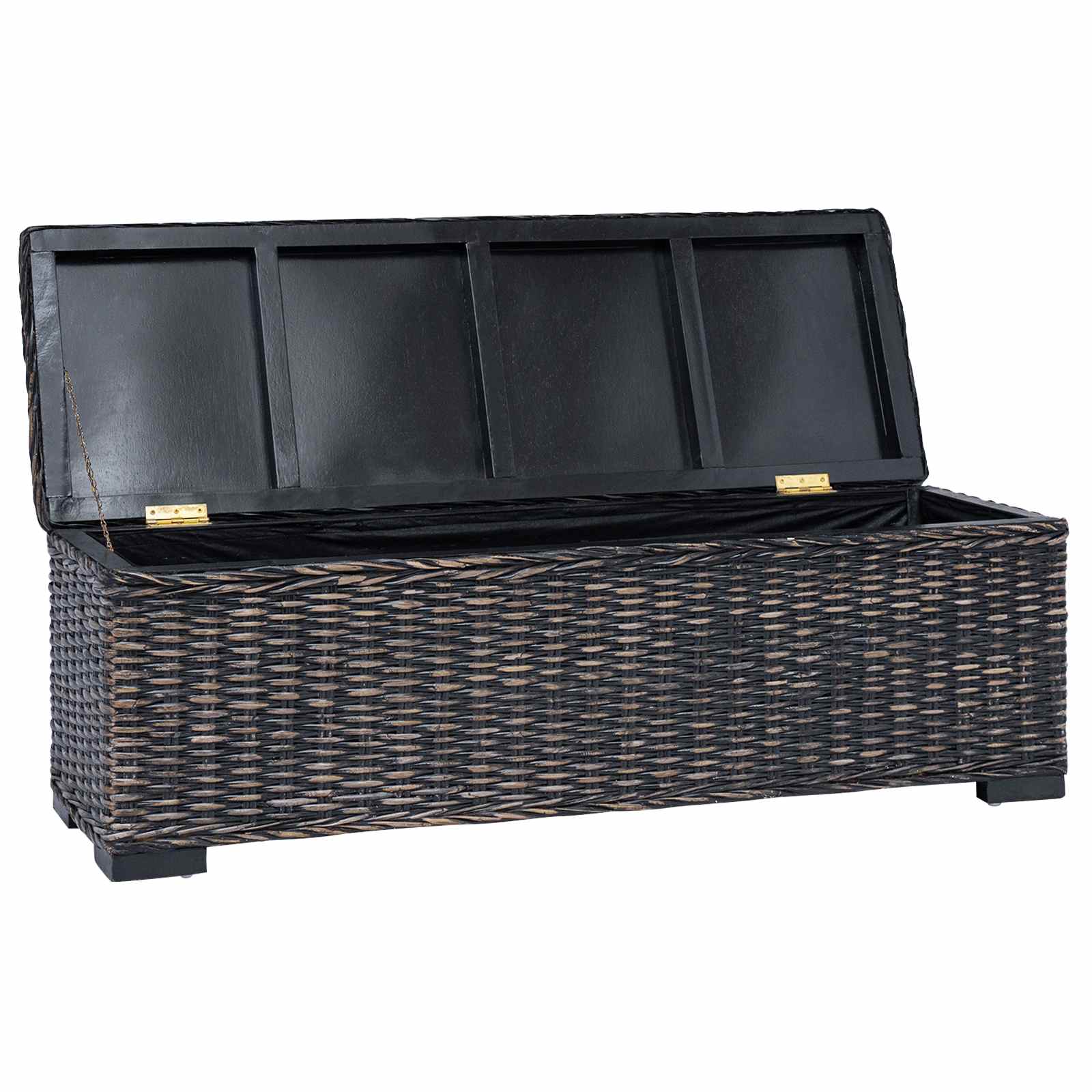 Caja de Almacenamiento Negro 110 x 35 x 45 cm