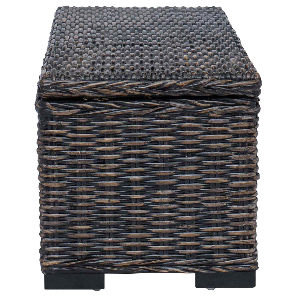 Caixa de Armazenamento Preta 110 x 35 x 45 cm
