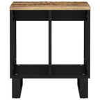 Mesa auxiliar madera maciza mango y tecnológica 40x31x46 cm
