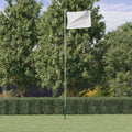 Mástil de bandera modular aluminio plateado 6,08 m