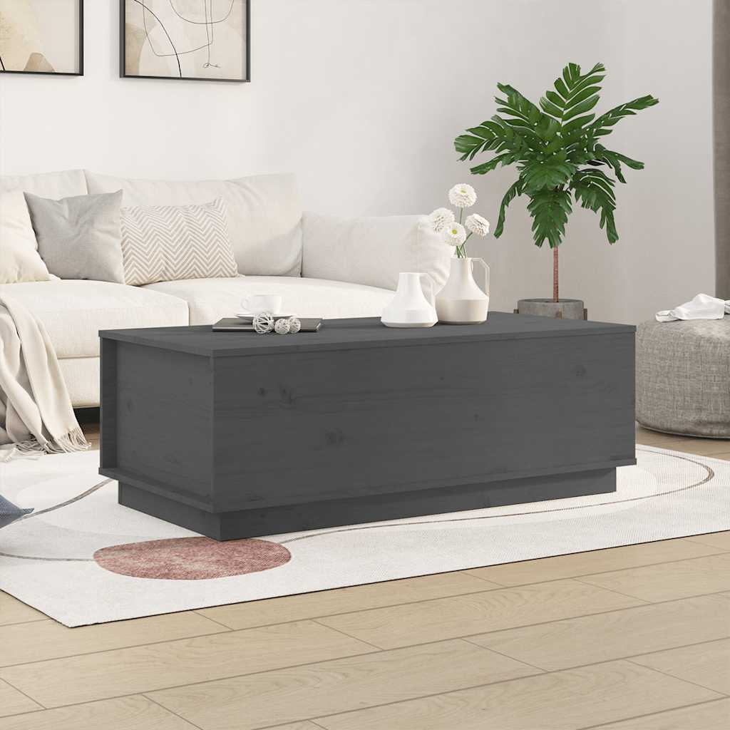 Mesa de centro de madera de pino maciza Ø 42,5x45 cm