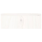 Soporte de monitor madera maciza de pino blanco 100x27x10 cm