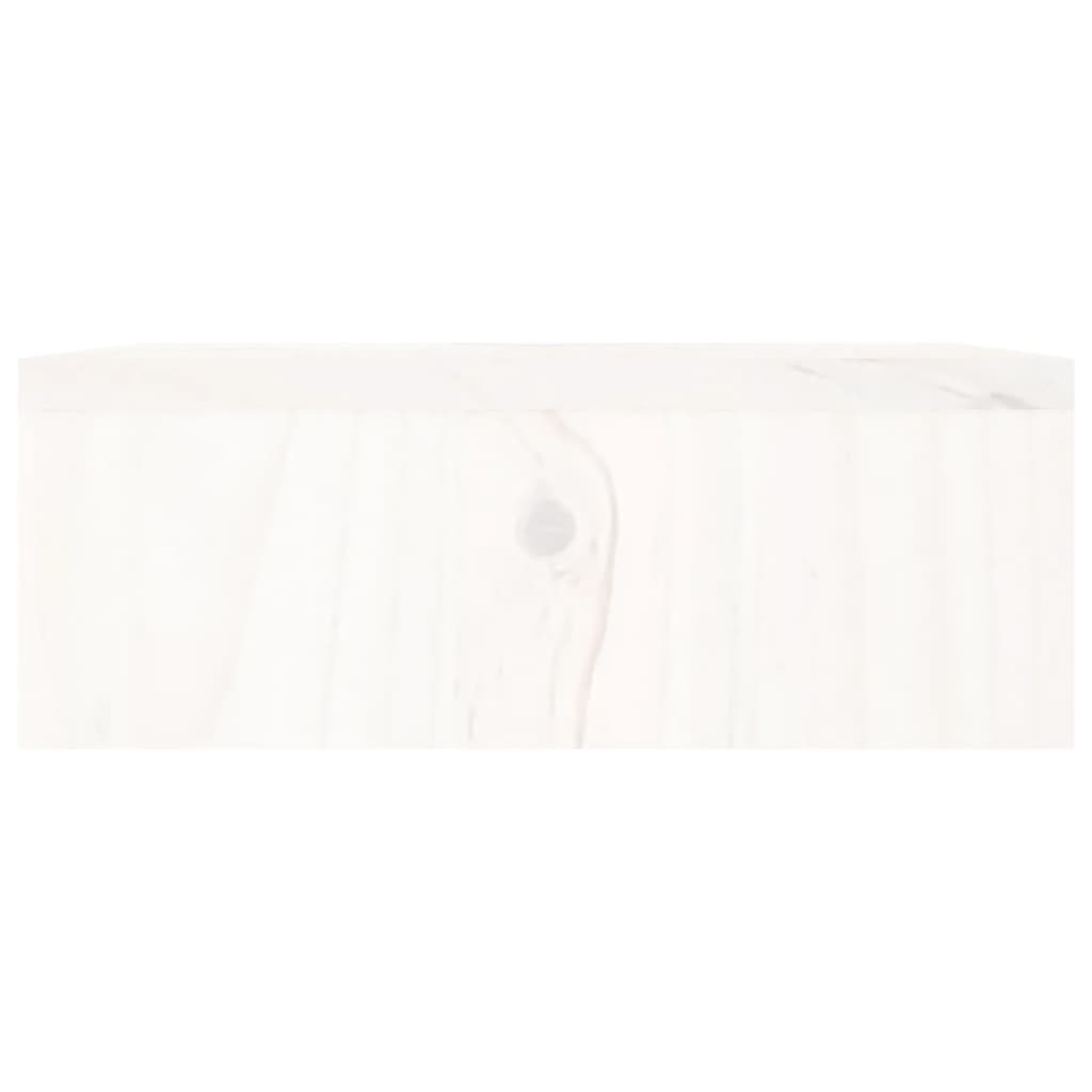 Soporte de monitor madera maciza de pino blanco 100x27x10 cm