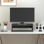 Soporte de monitor madera maciza de pino blanco 100x27x10 cm