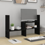 Soporte de monitor madera maciza de pino blanco 100x27x10 cm