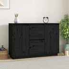 Aparador de madera maciza de pino 104,5x34x80 cm