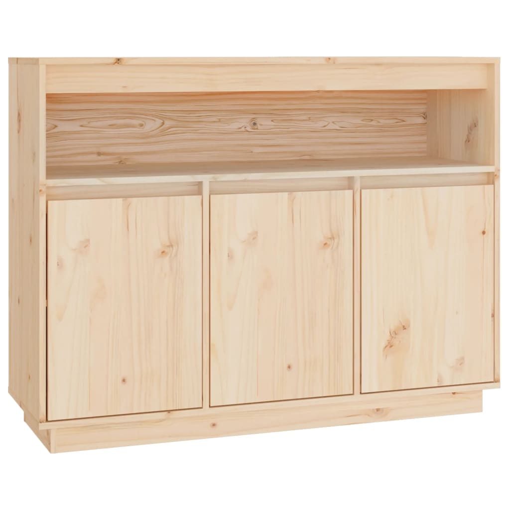 Aparador de madera maciza de pino 104,5x34x80 cm