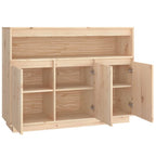 Aparador de madera maciza de pino 104,5x34x80 cm