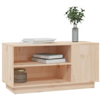 Mueble de TV de madera maciza de pino 80x35x40,5 cm