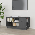Mueble de TV de madera maciza de pino 80x35x40,5 cm