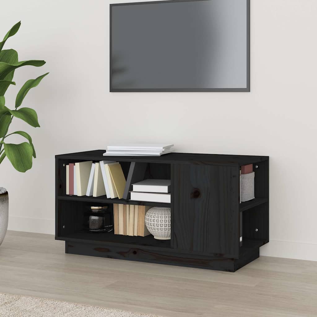 Solid Pine TV Cabinet 80x35x40.5 cm