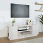 Conjunto de mueble de TV 2 piezas montado la pared madera vieja