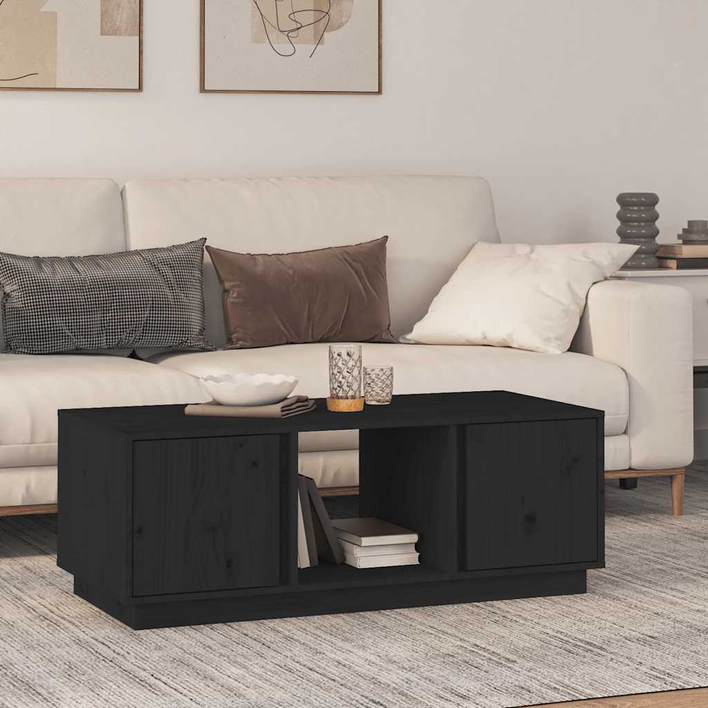 Mesa de centro de madera de pino maciza Ø 42,5x45 cm