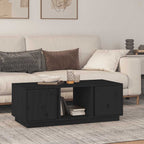 Mesa de centro de madera de pino maciza Ø 42,5x45 cm