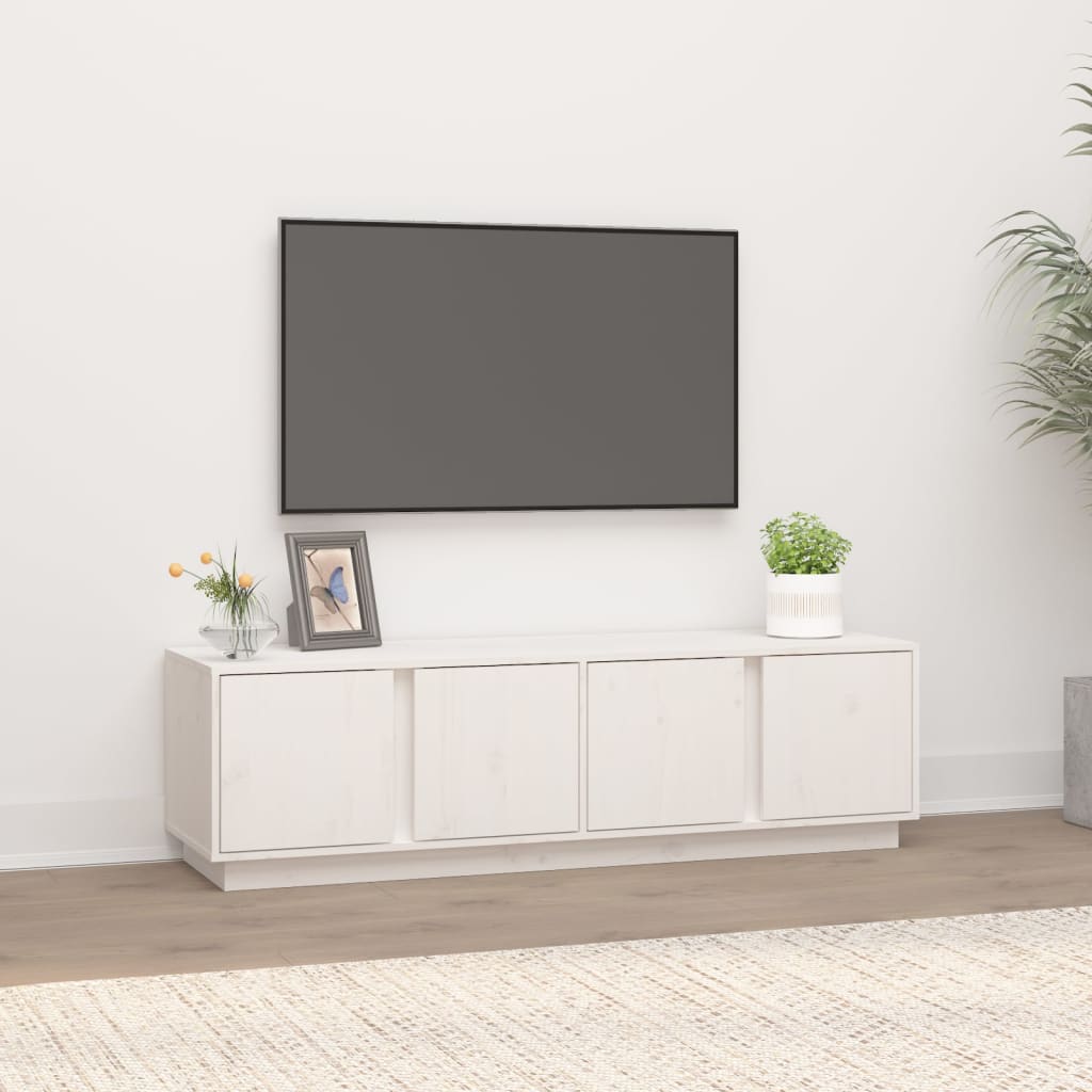 Mueble de TV de madera de ingeniería negro 153x37x50 cm