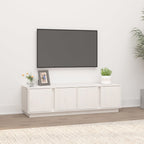 Mueble de TV de madera de ingeniería negro 153x37x50 cm