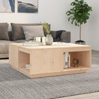 Mesa de centro de madera de pino maciza Ø 42,5x45 cm