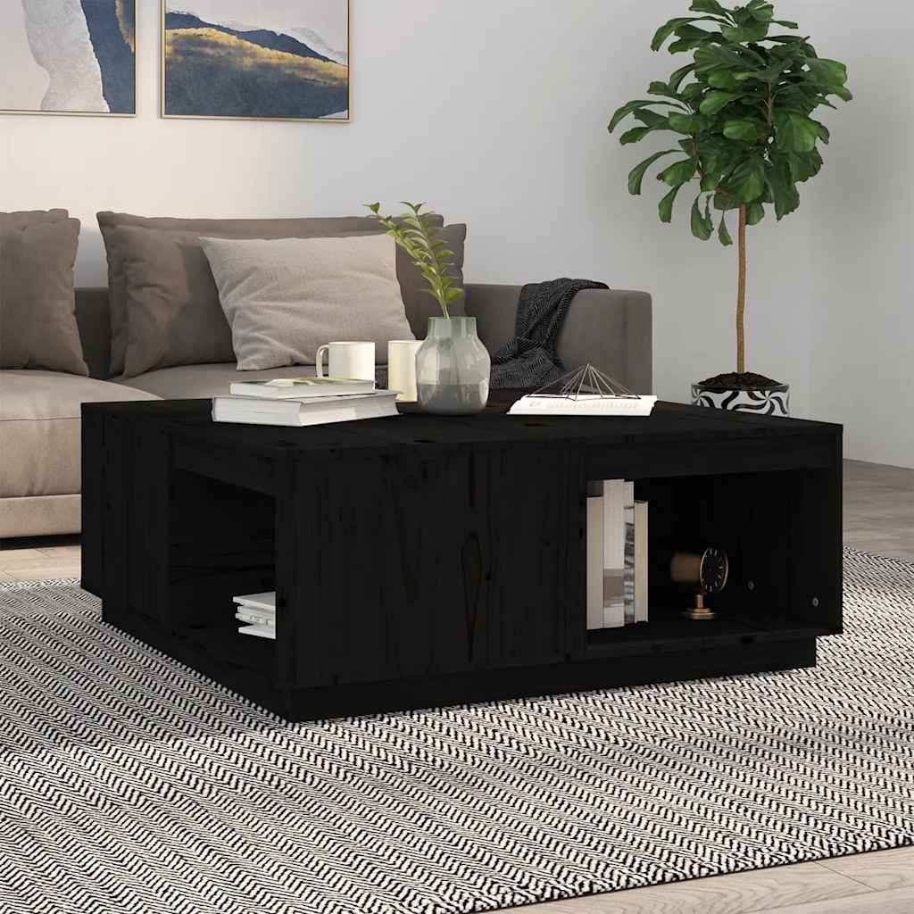 Mesa de centro de madera de pino maciza Ø 42,5x45 cm