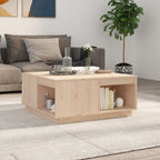 Mesa de centro de madera de pino maciza Ø 42,5x45 cm