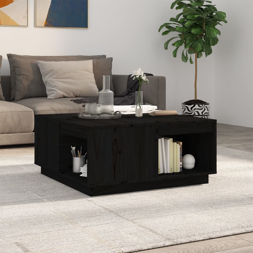 Mesa de centro de madera de pino maciza Ø 42,5x45 cm