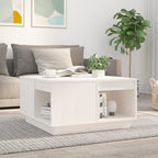 Mesa de centro de madera de pino maciza Ø 42,5x45 cm