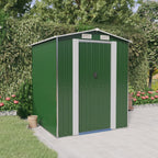 Cobertizo de jardín acero galvanizado antracita 126x97,5x177 cm