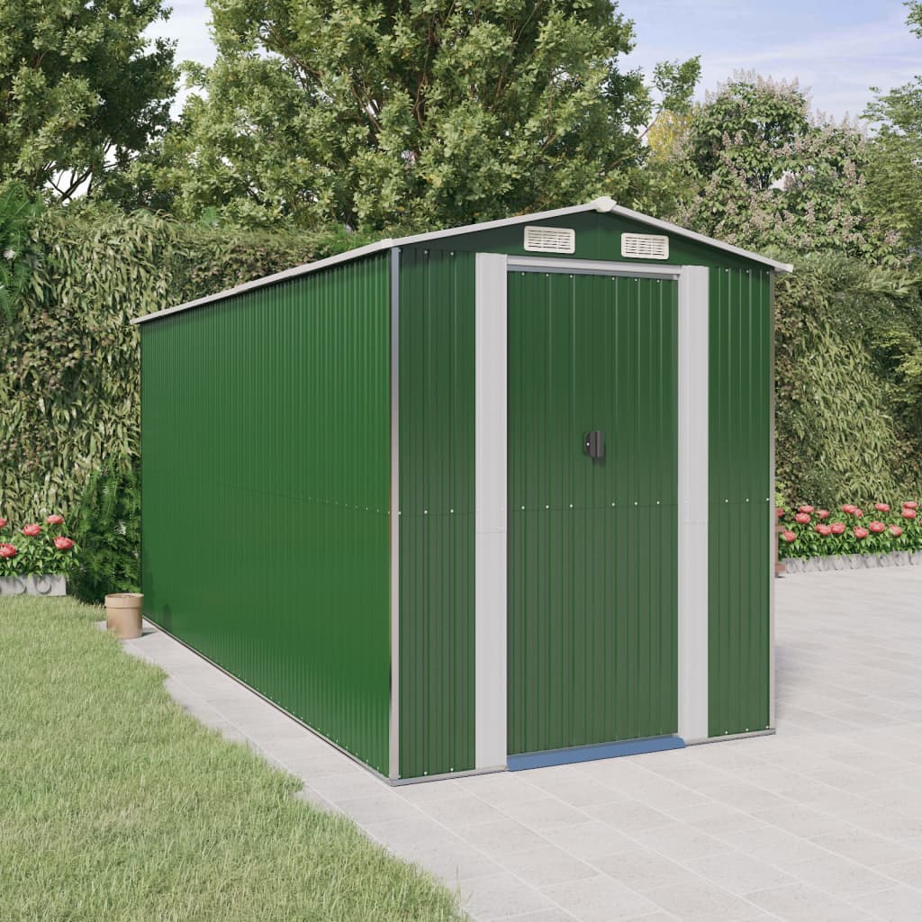 Cobertizo de jardín acero galvanizado antracita 126x97,5x177 cm