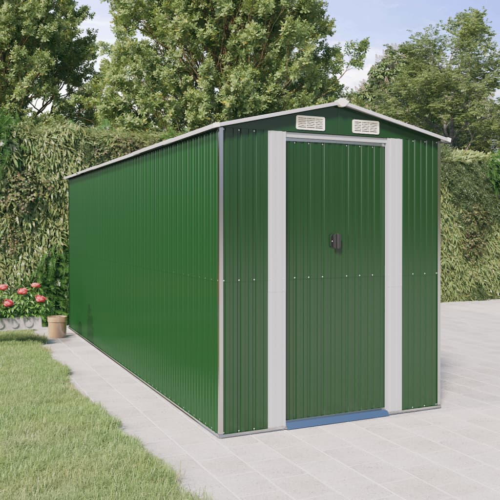 Cobertizo de jardín acero galvanizado antracita 126x97,5x177 cm