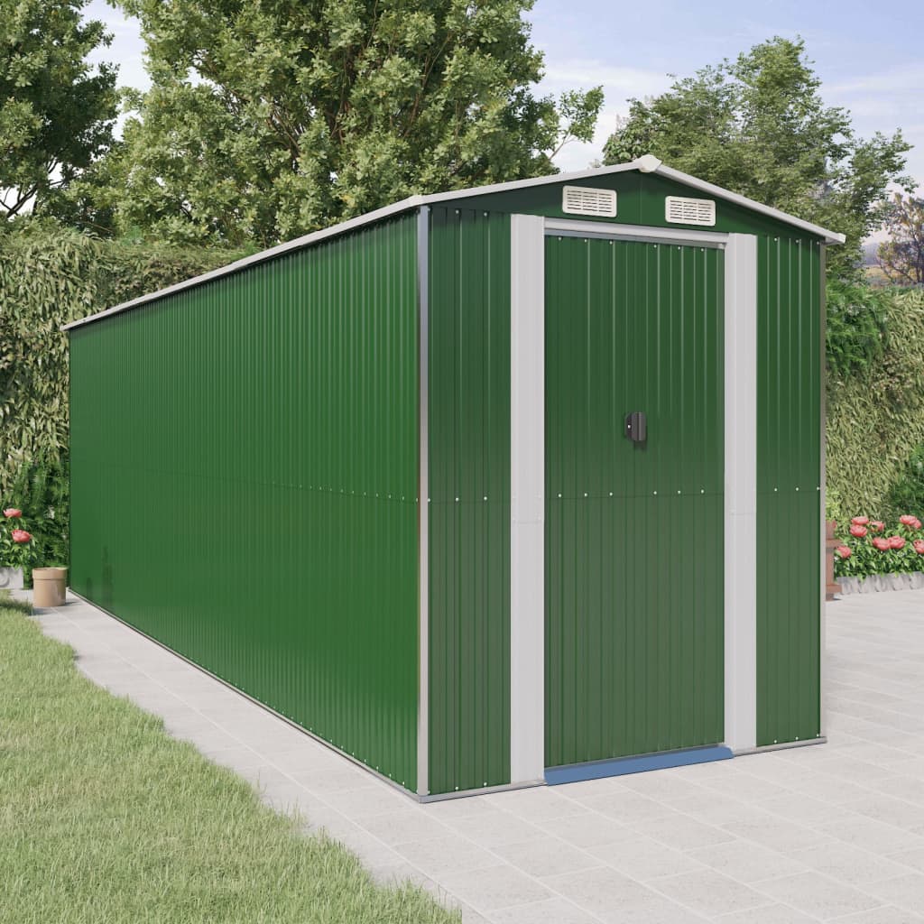 Cobertizo de jardín acero galvanizado antracita 126x97,5x177 cm