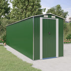 Cobertizo de jardín acero galvanizado antracita 126x97,5x177 cm