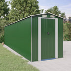 Cobertizo de jardín acero galvanizado antracita 126x97,5x177 cm